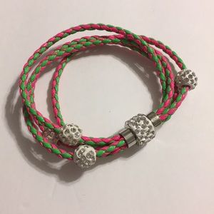 Bracelet with Multi leather strands